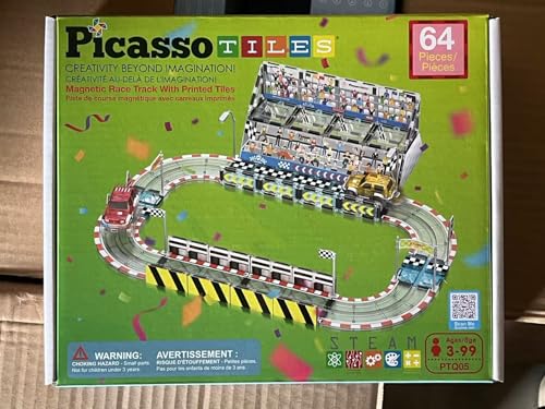 PicassoTiles two trucks enable fast pretend races and storytelling.