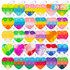PICcircuit heart pop keychain—interactive bubbles for Valentine gift fun.
