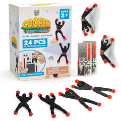 PICK A TOY 24 sticky wall-climbing ninjas in vibrant colors for party fun