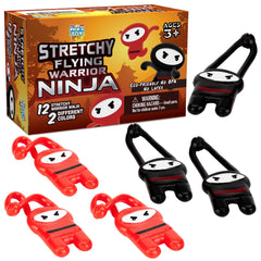 PICK A TOY Ninja slingshots in red and black for active play and party fun.
