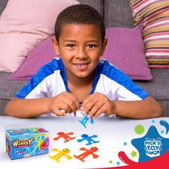 Pick A Toy stretchy happy man toy bend demonstrates durable fun for kids.