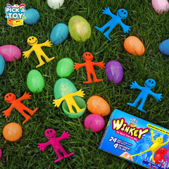 Pick A Toy stretchy happy man toy offers on-the-go calm moments.