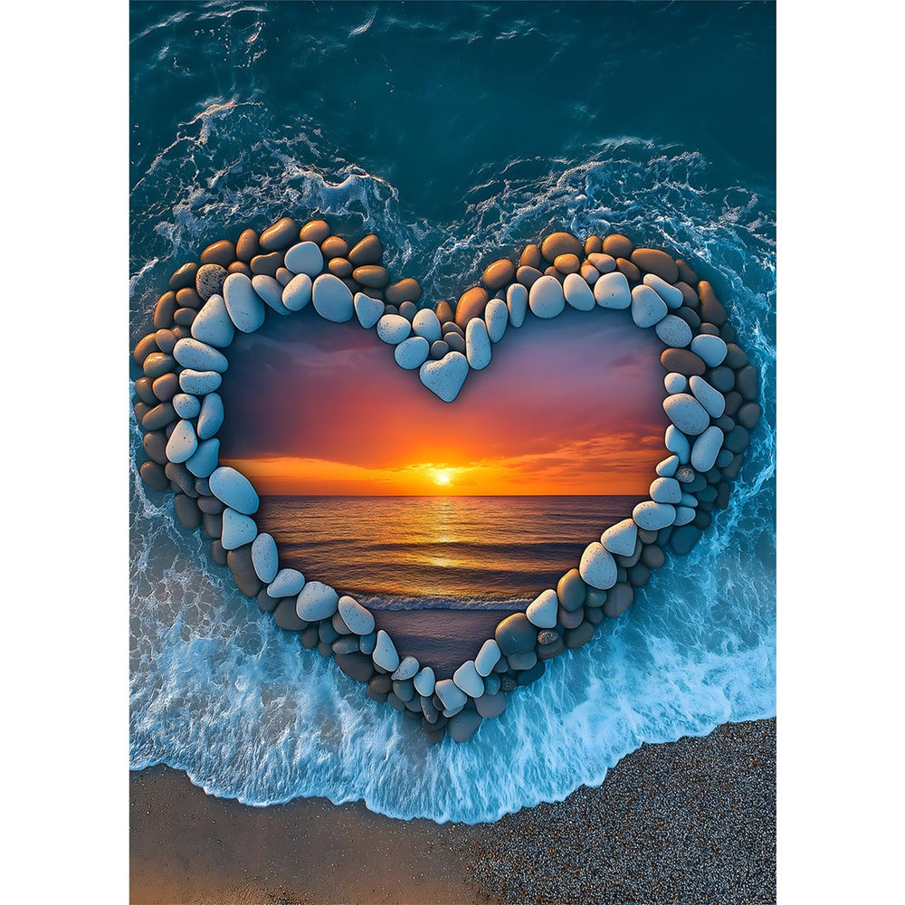 PICKFORU Beach Puzzles 1000-piece box image showing sturdy packaging for easy setup