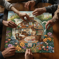 PICKFORU Butterflies Birds Puzzle highlights vibrant colors ideal for wall display.