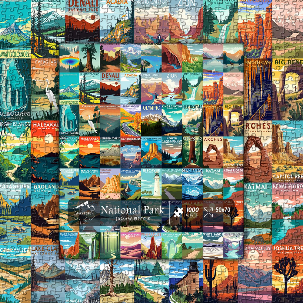 PICKFORU travel-scene puzzle evokes wanderlust and park memories