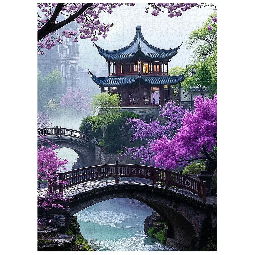 PICKFORU Plum Blossom Dreamscape box-front, sturdy packaging for easy storage.