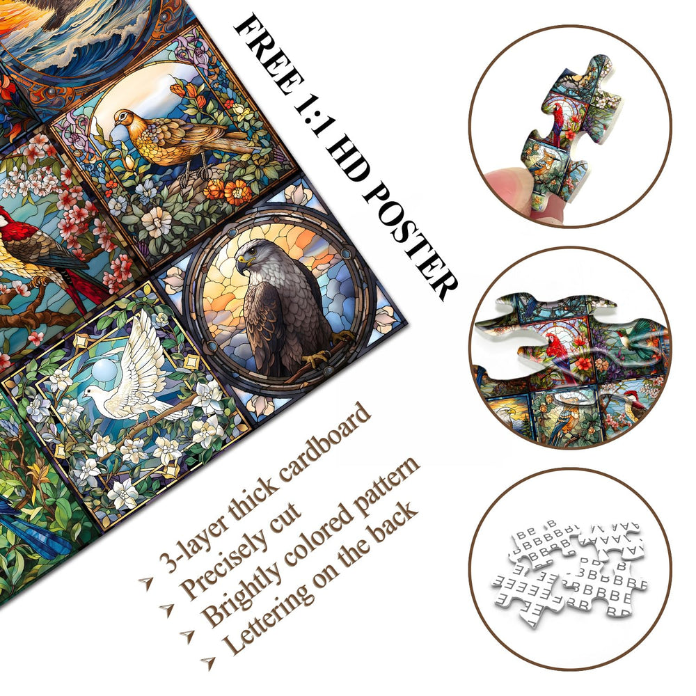 PICKFORU hummingbird puzzle reveals shimmering details for mindful puzzling sessions.