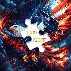 PickForU USA Flag Eagle Puzzle detailed feathers for precise placement