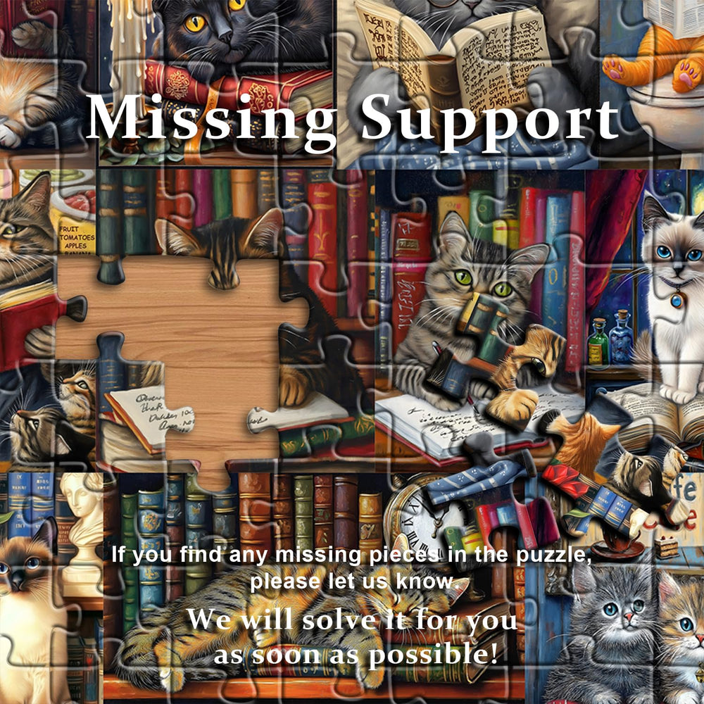 PICKFORU Vintage Cat Puzzles can be enjoyed with friends for a shared challenge.