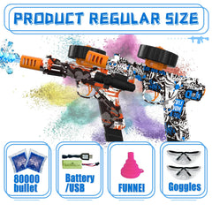 Water-activated target used with PICKMERA gel ball blaster