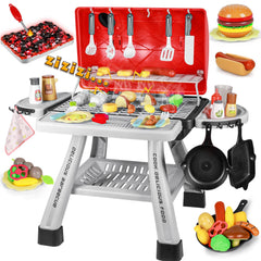 Pickuparts kids bbq grill with smoke enables imaginative outdoor play.