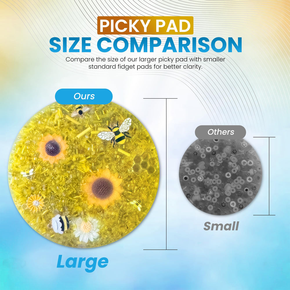 Picky Pad textured surface close-up highlighting calming, repetitive motion.