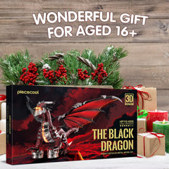 Piececool Black Dragon King gift-pack ideal for holidays.