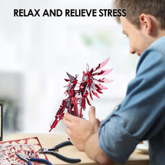 Piececool Thundering Wings on a desk—dynamic decorative art