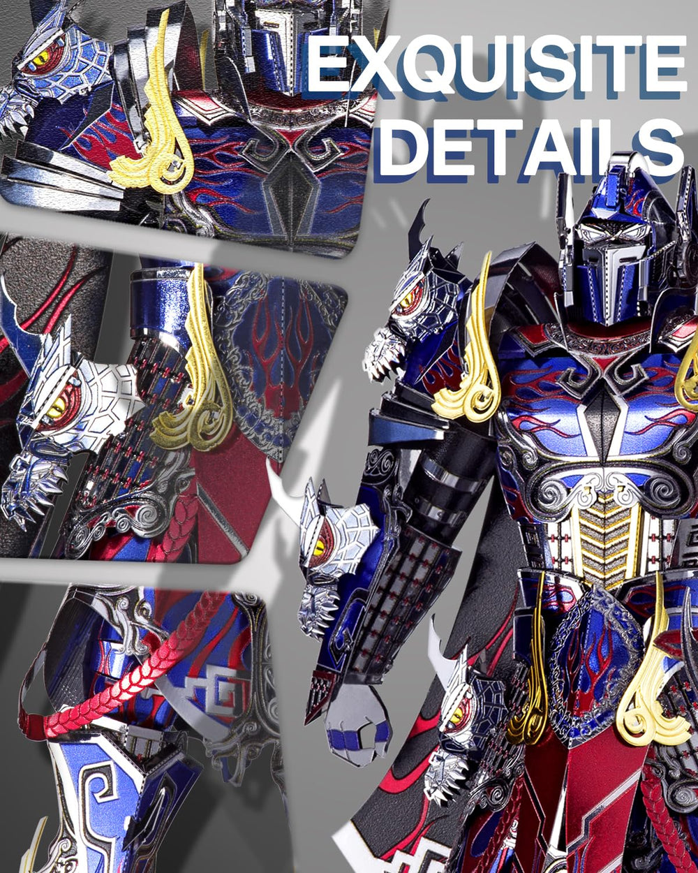 Piececool Titan figure assembly highlights snap together design without glue.