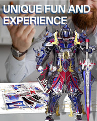 Piececool Titan figure display presents a striking desk centerpiece.