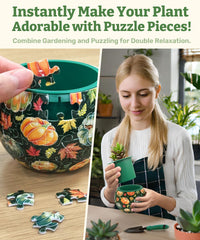 PieceRelax flowerpot with snug interlock design, sturdy display without glue.