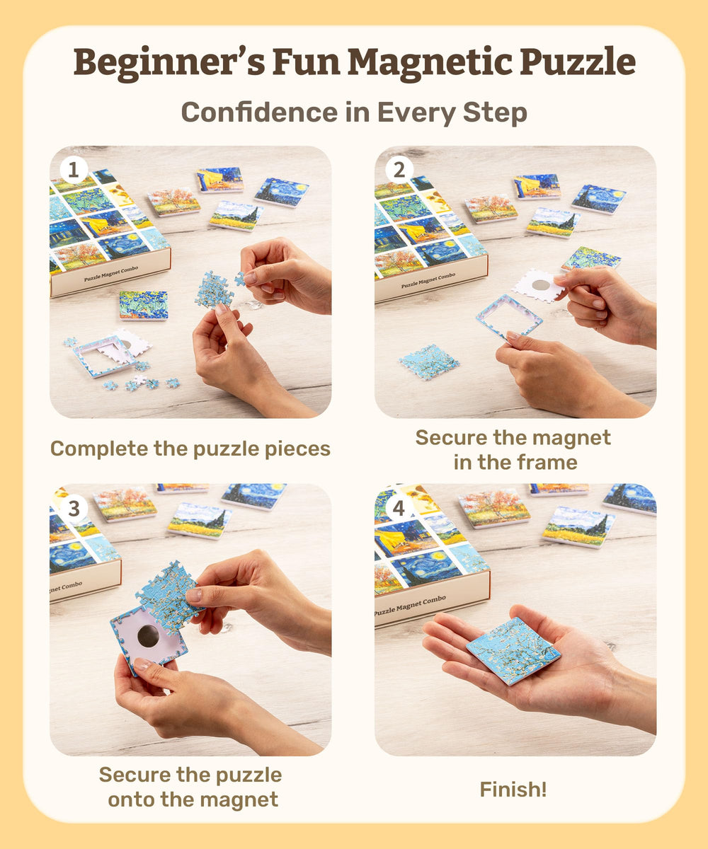 PieceRelax puzzle pieces interlock securely for a neat finish