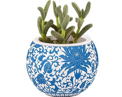 PieceRelax oriental floral-pattern planter adds vibrant decor to homes and offices.