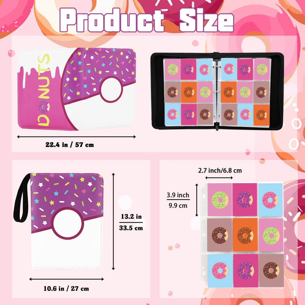 Piefectpie 3-ring binder with durable material and adjustable sleeve pages