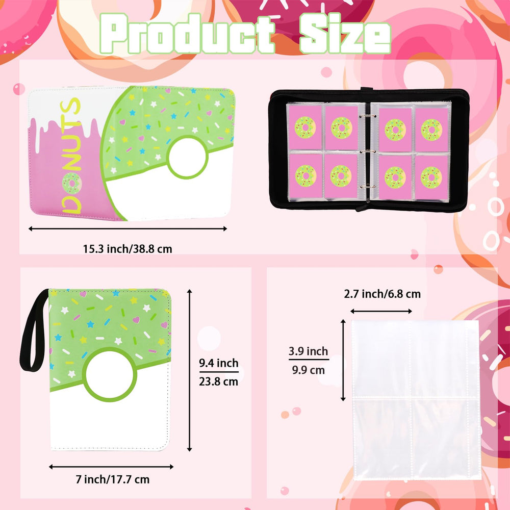 Piefectpie donut binder zipper-style closure on pink cover for secure storage