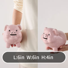 PIG WORLD ceramic piggy bank kid-friendly saving companion