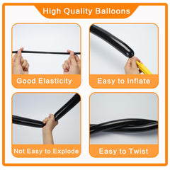 PIGETALE 260 Thickened Latex Balloons offer reliable durability for celebrations