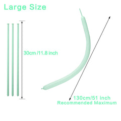 PIGETALE 260Q pastel balloons, durable latex for twisting and shaping