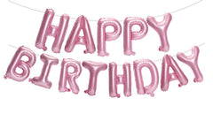 PIGETALE Pink Happy Birthday banner with 16-inch letters for a vibrant party focal point