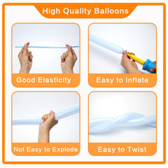 PIGETALE premium latex balloons for air or helium filling and long-lasting display