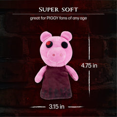 PIGGY Series 1 plush close-up emphasizes embroidery quality