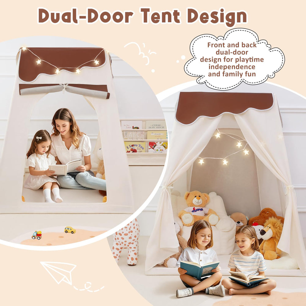 PIIKAGO dual-door indoor toddler tent invites easy entry for shared play