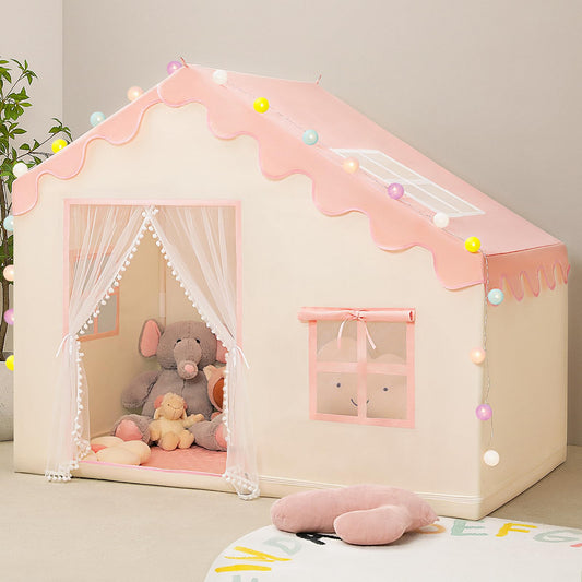 PIIKAGO play tent pink door invites a cozy space for imaginative play.