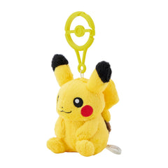 Pikachu plush shows soft fabric close-up for comfort.