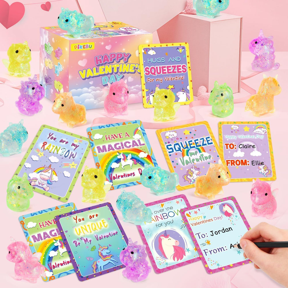 Pikebu calming sensory play with colorful unicorns for kids