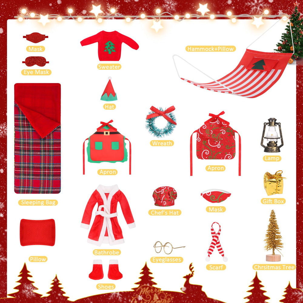 Piklodo elf doll bathrobe for warm, festive dressing.