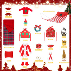 Piklodo elf doll bathrobe for warm, festive dressing.