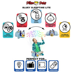Bluey Sleeptime Lite portable design for car rides and travel