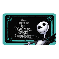 Disney official Pillow Pets collaboration badge on Jack Skellington plush for authenticity.