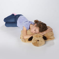 Pillow Pets Snuggly Puppy adds cozy decorative charm to a child’s room.