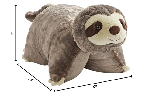 Pillow Pets Sunny Sloth easy to clean with machine wash cold.