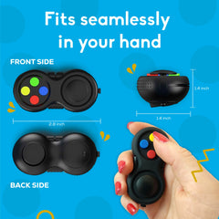 PILPOC Fidget Pad clickable joystick enables precise directional input.