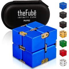 PILPOC TheFube Infinity Cube blue case for on-the-go stress relief
