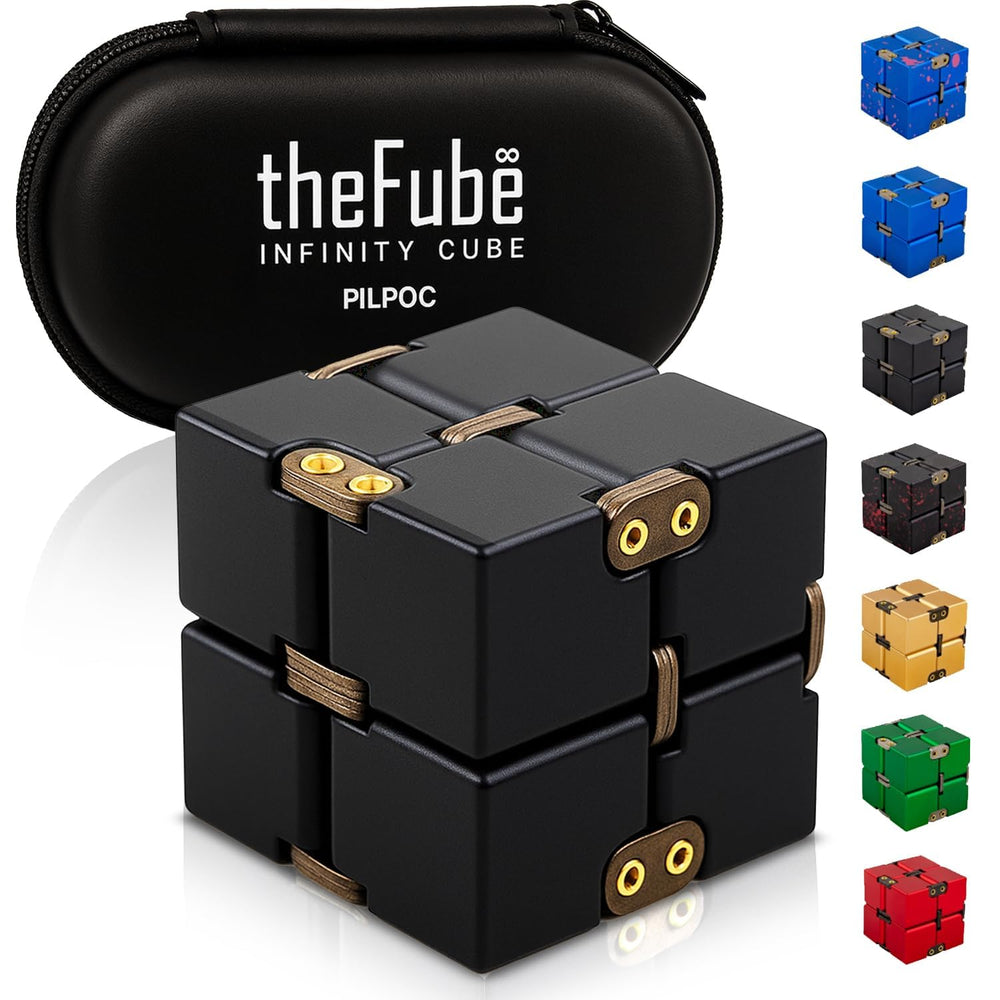 PILPOC TheFube Infinity Cube with durable aluminum construction for lasting tactile play