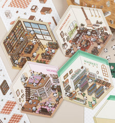 Pindda DIY 3D sticker Amusement Park closeup vibrant and playful