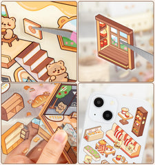 Pindda home scene 3D stickers personalize journals and spark cozy memories.