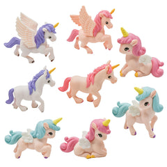 Pinenjoy flying horse unicorn figurine for cakes and party decor.