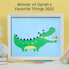 Kids painting with Pink Picasso kit, ages 5-12