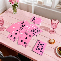 Pink Playing Cards feature durable stock to resist bending during shuffles