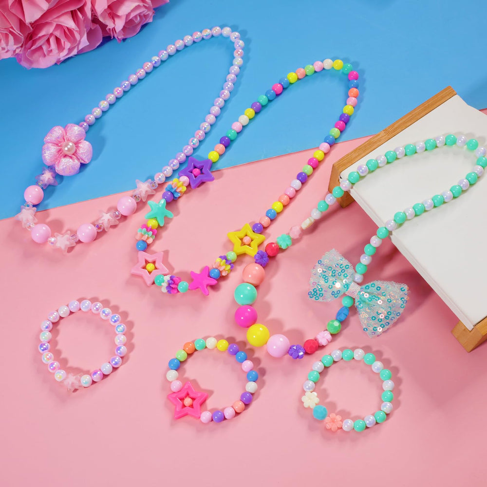 PinkSheep flower-bead detail adds playful charm for little girls.